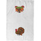 Traditional Thanksgiving Waffle Towel - Partial Print - Approval Image