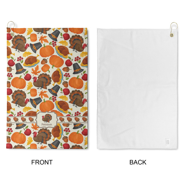 Traditional Thanksgiving Waffle Weave Golf Towel - Approval