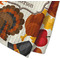 Traditional Thanksgiving Waffle Weave Towel - Closeup of Material Image