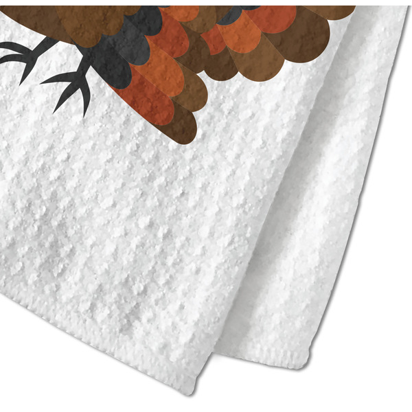 Traditional Thanksgiving Waffle Weave Towel - Closeup of Material Image