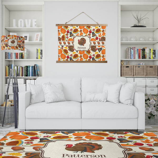 Traditional Thanksgiving Wall Hanging Tapestry - IN CONTEXT