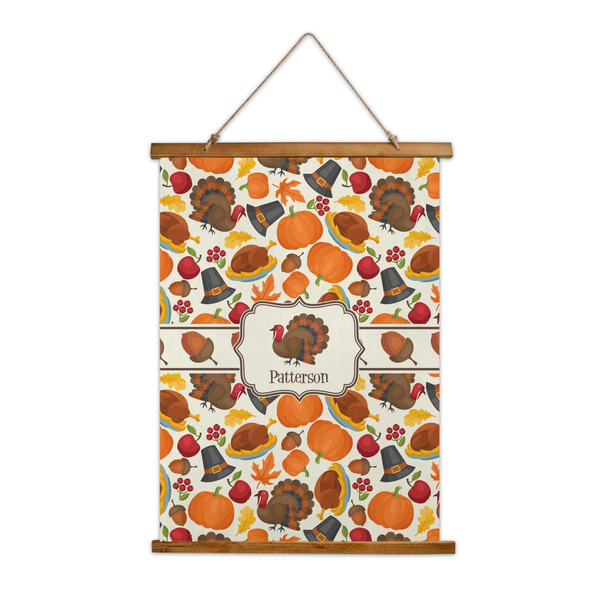 Custom Traditional Thanksgiving Wall Hanging Tapestry - Tall (Personalized)