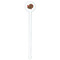 Traditional Thanksgiving White Plastic 7" Stir Stick - Round - Single Stick