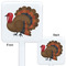 Traditional Thanksgiving White Plastic Stir Stick - Double Sided - Approval