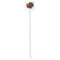 Traditional Thanksgiving White Plastic Stir Stick - Double Sided - Square - Single Stick