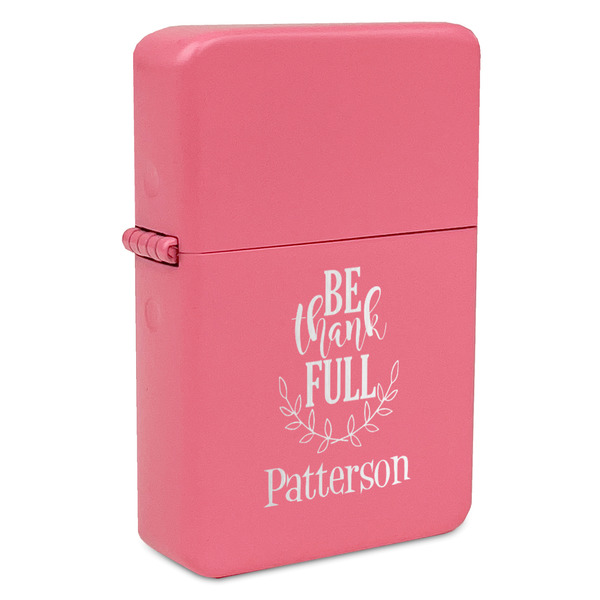 Traditional Thanksgiving Windproof Lighters - Pink - Front/Main