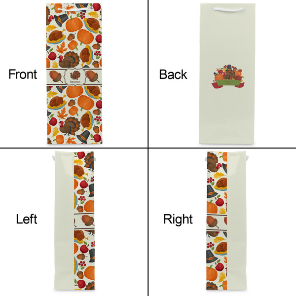 Traditional Thanksgiving Wine Gift Bag - Gloss - Approval