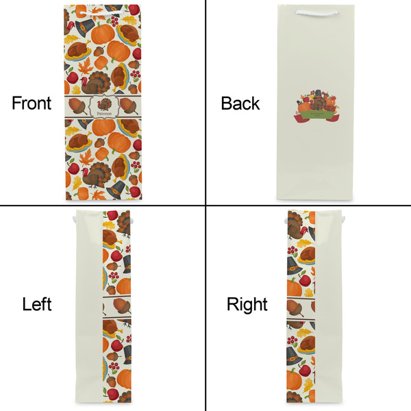 Traditional Thanksgiving Wine Gift Bag - Matte - Approval
