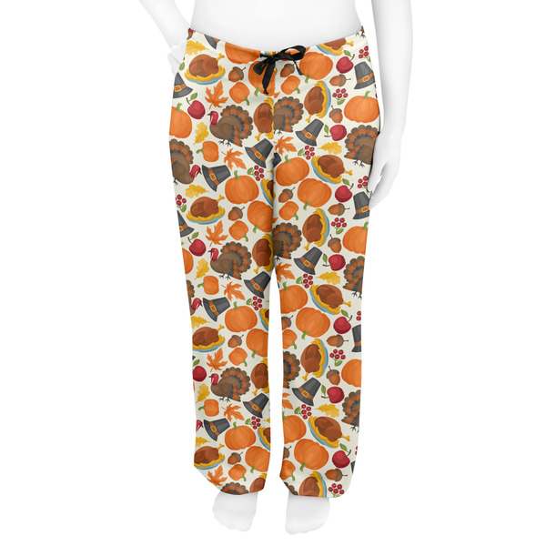 Traditional Thanksgiving Women's Pj on model - Front