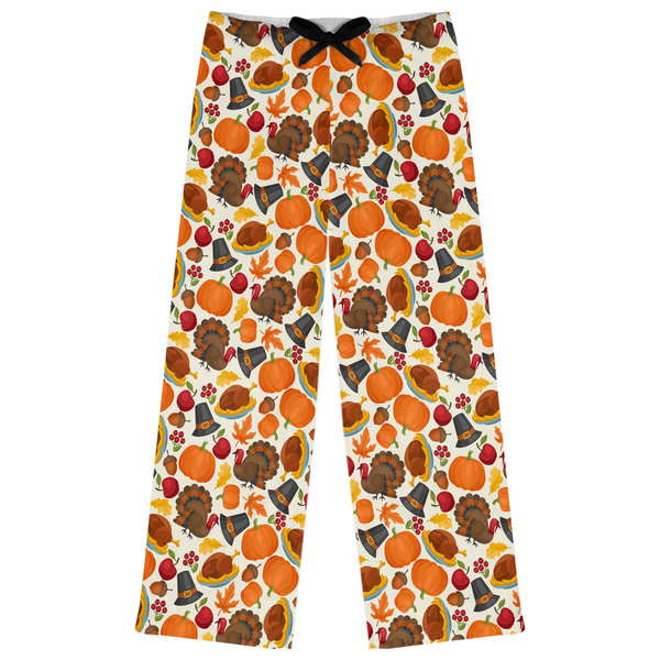 Custom Traditional Thanksgiving Womens Pajama Pants - XS
