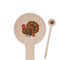Traditional Thanksgiving Wooden 6" Food Pick - Round - Closeup