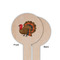Traditional Thanksgiving Wooden 6" Food Pick - Round - Single Sided - Front & Back