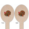 Traditional Thanksgiving Wooden Food Pick - Oval - Double Sided - Front & Back