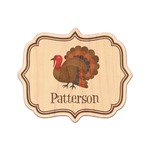 Traditional Thanksgiving Genuine Maple or Cherry Wood Sticker (Personalized)