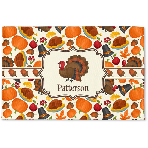 Custom Traditional Thanksgiving Woven Mat (Personalized)