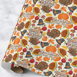 Traditional Thanksgiving Wrapping Paper Roll - Large - Matte (Personalized)