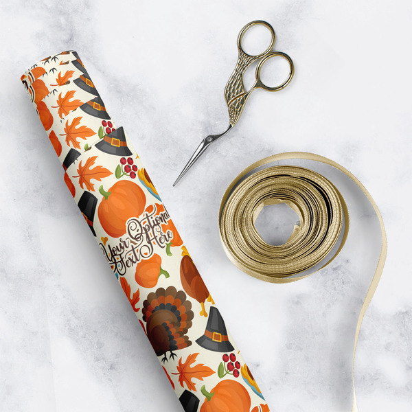 Traditional Thanksgiving Wrapping Paper Rolls - Lifestyle 1
