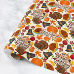 Traditional Thanksgiving Wrapping Paper Roll - Small (Personalized)