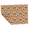 Traditional Thanksgiving Wrapping Paper Sheet - Double Sided - Folded