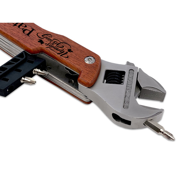 Traditional Thanksgiving Wrench Multi-tool - DETAIL (back wrench with screw)