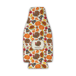Traditional Thanksgiving Zipper Bottle Cooler (Personalized)