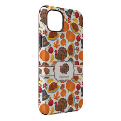 Traditional Thanksgiving iPhone Case - Rubber Lined - iPhone 14 Plus (Personalized)