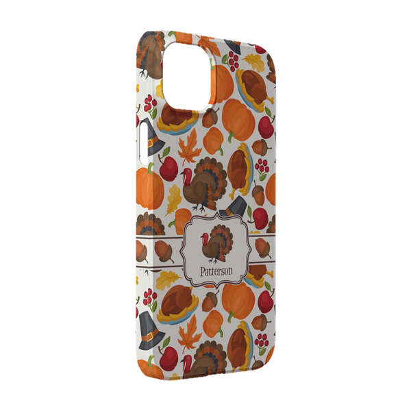 Custom Traditional Thanksgiving iPhone Case - Plastic - iPhone 14 Pro (Personalized)
