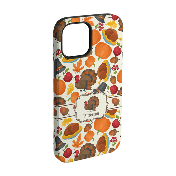 Custom Traditional Thanksgiving iPhone Case - Rubber Lined - iPhone 15 Pro (Personalized)