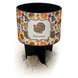 Traditional Thanksgiving Black Beach Spiker Drink Holder (Personalized)