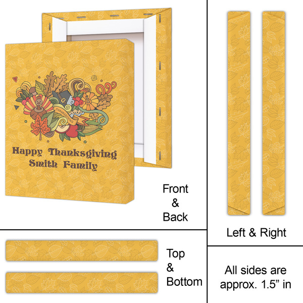 Happy Thanksgiving 11x14 - Canvas Print - Approval