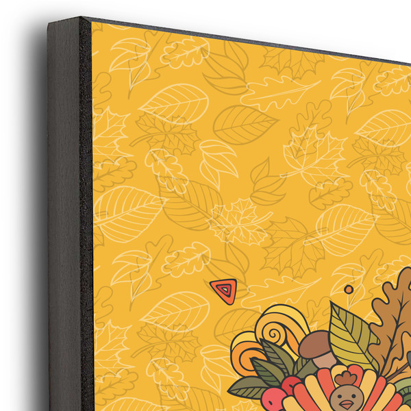 Happy Thanksgiving 11x14 Wood Print - Closeup