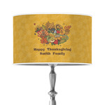 Happy Thanksgiving 12" Drum Lamp Shade - Poly-film (Personalized)