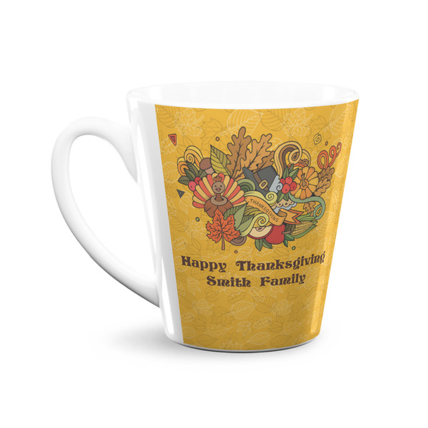 Happy Thanksgiving 12 Oz Latte Mug - Front