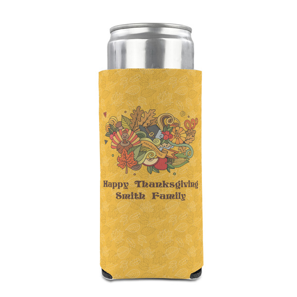 Happy Thanksgiving 12oz Tall Can Sleeve - FRONT (on can)