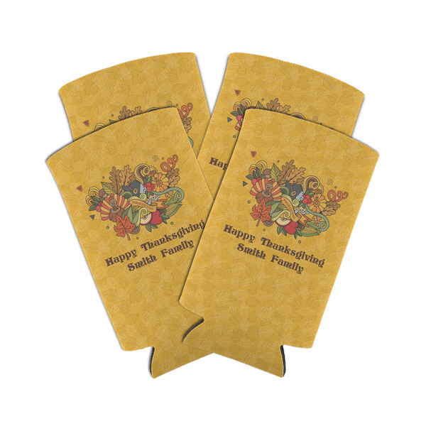 Happy Thanksgiving 12oz Tall Can Sleeve - Set of 4 - MAIN