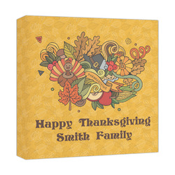 Happy Thanksgiving Canvas Print - 12x12 (Personalized)
