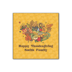 Happy Thanksgiving Wood Print - 12x12 (Personalized)