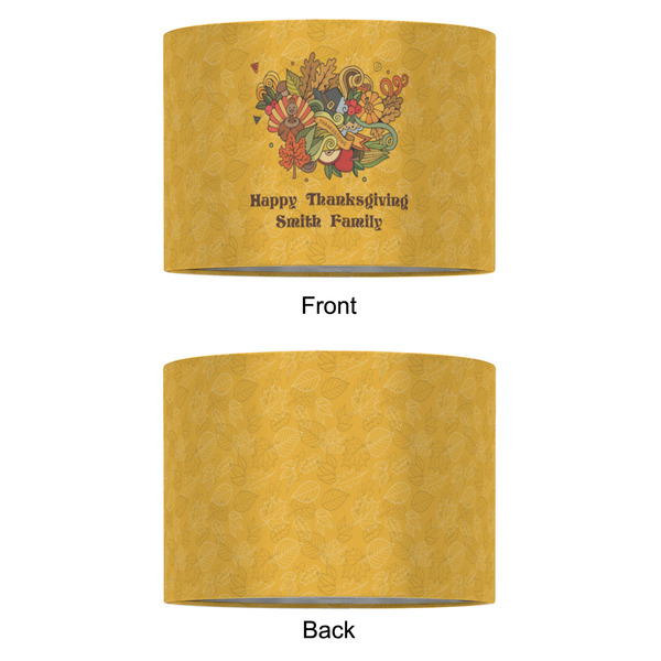 Happy Thanksgiving 16" Drum Lampshade - APPROVAL (Fabric)