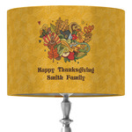 Happy Thanksgiving 16" Drum Lamp Shade - Fabric (Personalized)