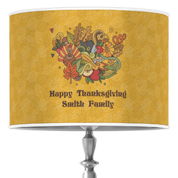 Happy Thanksgiving 16" Drum Lamp Shade - Poly-film (Personalized)