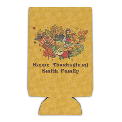 Happy Thanksgiving Can Cooler (16 oz) (Personalized)
