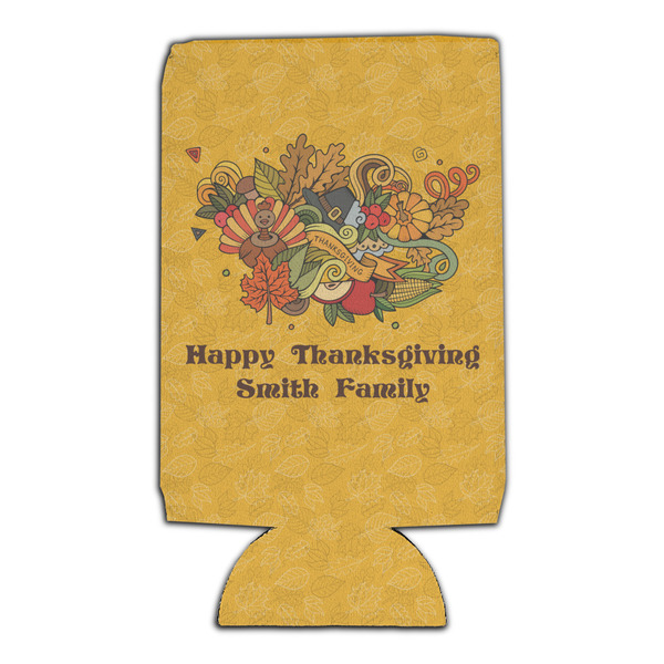 Happy Thanksgiving 16oz Can Sleeve - Set of 4 - FRONT