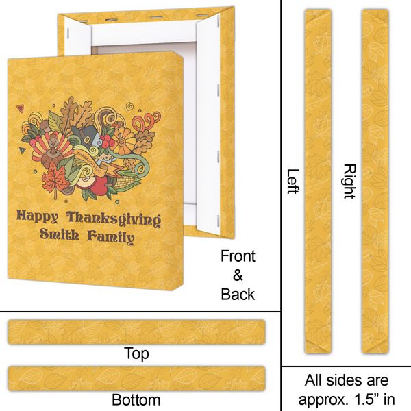 Happy Thanksgiving 16x20 - Canvas Print - Approval