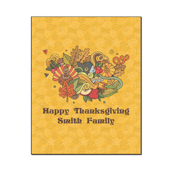 Happy Thanksgiving Wood Print - 16x20 (Personalized)
