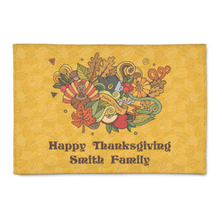 Happy Thanksgiving 2' x 3' Patio Rug (Personalized)