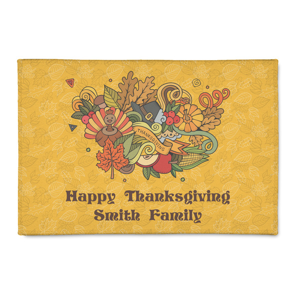 Custom Happy Thanksgiving Patio Rug (Personalized)