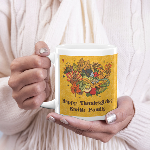 Happy Thanksgiving 20oz Coffee Mug - LIFESTYLE