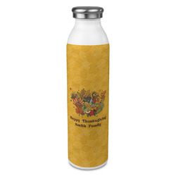 Happy Thanksgiving 20oz Stainless Steel Water Bottle - Full Print (Personalized)