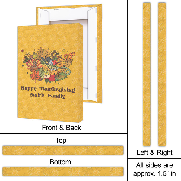 Happy Thanksgiving 20x30 - Canvas Print - Approval