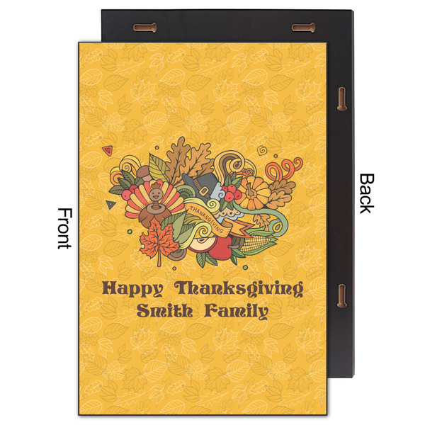 Happy Thanksgiving 20x30 Wood Print - Front & Back View